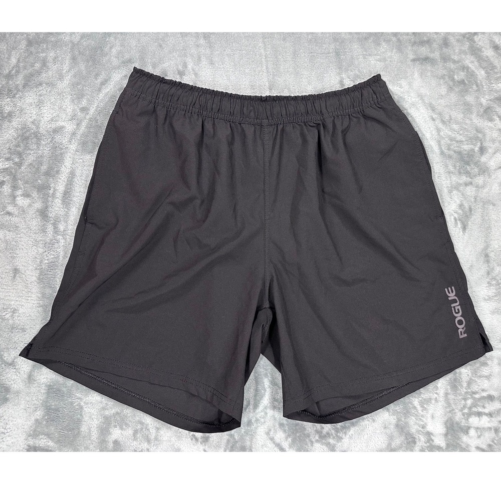 Rogue Athletic Recon Mens XL Black Training Shorts CrossFit Gym Running Pockets